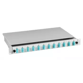 EFB Elektronik B71203.12OM3 LWL-Spleißbox, SC 50/125 µm OM3, 12 Pigtails/6 Kupplungen, zum Herausziehen