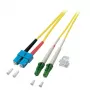 Glasfaserkabel EFB Elektronik O0383.1 1 m LC SC Gelb