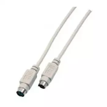 EFB Elektronik EK323.2 PS/2-Verlängerungskabel, 2 m, Stecker/Buchse, Beige