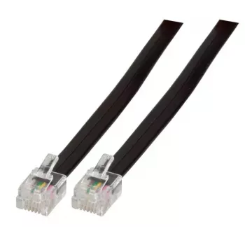 Telefonkabel EFB Elektronik K2404SW.2 2 m Schwarz