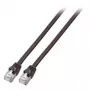 Netzwerkkabel EFB Elektronik S/FTP Cat.6 RJ45 Schwarz 1 m