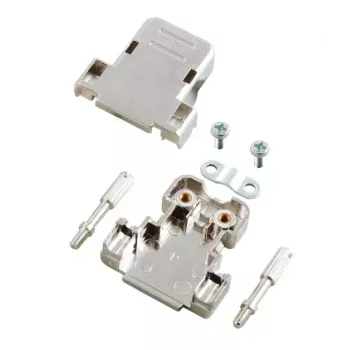 EFB Elektronik E-DH15 Metallisierte D-Sub Haube, 15-Pin, Silber