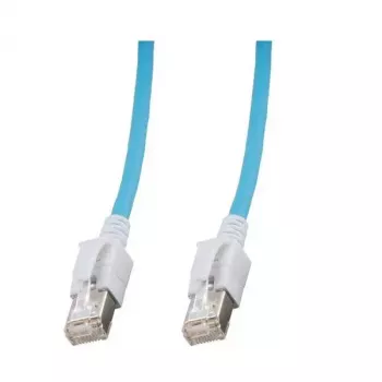 EFB Elektronik DCK1001BL.1,5 RJ45 LED Patchkabel, Cat.6A S/FTP, 1,5 m, Blau