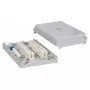 EFB Elektronik LSA Minibox 201 C, 20 Paare, inkl. 2x 10-Paar-Trennleisten, Grau