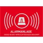 ABUS AU1322 Alarm-Warnaufkleber, 148 x 105 mm