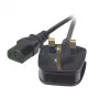 EFB Elektronik EK500.5 Netzkabel, UK BS 1363A auf C13, 5 m, Schwarz
