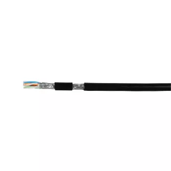 Netzwerkkabel EFB Elektronik Cat7 S/FTP (S-STP) 100 m Schwarz