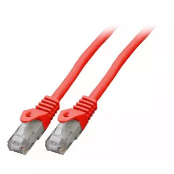 EFB Elektronik K8104RT.0,25 RJ-45 Cat6 U/UTP Patchkabel, 0,25 m, Rot