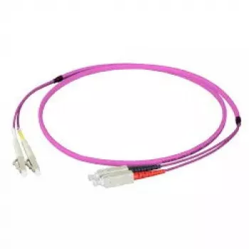 Glasfaserkabel EFB Elektronik O0323FT.50 50 m LC SC Violett