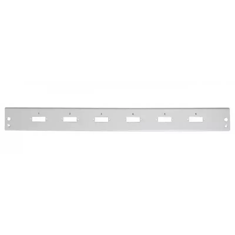 Patchfeld-Zubehör EFB Elektronik VSB-FP-6SC-D-H — 1HE Rackmount-Faserpanel, SC-Duplex-Ports