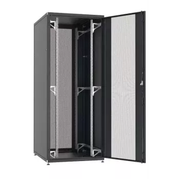 EFB Elektronik PRO 42U 19" Serverschrank, 800x1000 mm, perforierte Front- und Rücktür, Lichtgrau RAL 7035