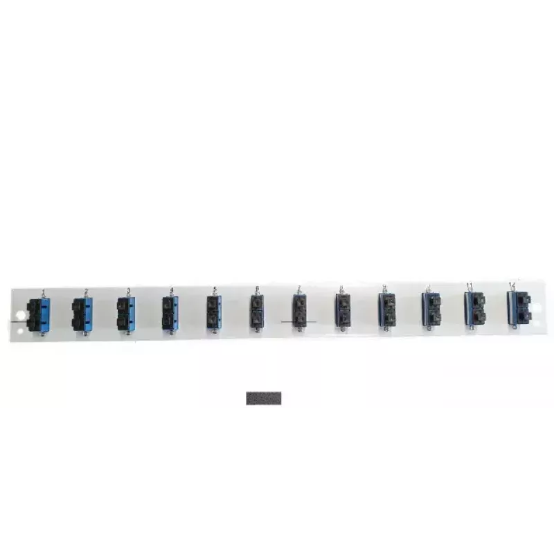 Patchpanel-Zubehör EFB Elektronik SB-FP-12SC-D-V-OM4 — 1U Rackmontage, 432×13×43,5 mm, grau