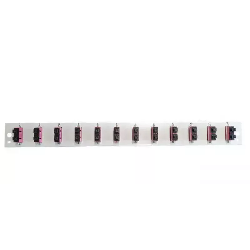 Patchpanel-Zubehör EFB Elektronik SB-FP-12SC-D-V-OS2 — 1HE Rackeinbau, 432×13×43,5 mm, grau