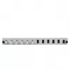EFB Elektronik SB-FP-6SC-S-OM3 12-Port Frontplatte mit 6 LC Duplex-Kupplungen OM3, Grau, 1U