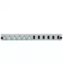 EFB Elektronik SB-FP-6SC-S-OM3 12-Port Frontplatte mit 6 LC Duplex-Kupplungen OM3, Grau, 1U