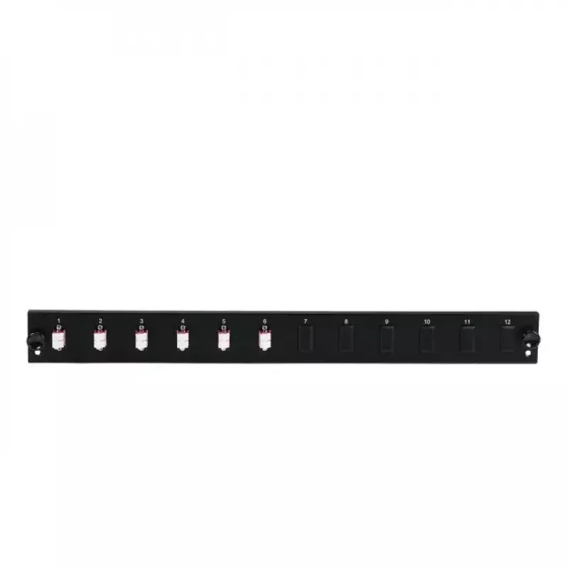 Patchpanel-Zubehör EFB Elektronik SB-FP-6SC-S-OS2 — 1U Rack-Montage, 432×13×43,5 mm, grau