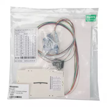EFB Elektronik 53100.211 bestückte Spleißkassette mit farbigen SC OS2 Pigtails, 0,8 m