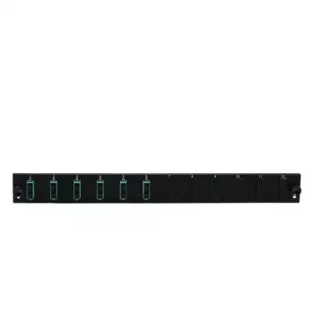 Patchpanel-Zubehör EFB Elektronik SB-FP-S-6SC-D-V-OS2 — 1U Rackeinbau, 6 SC Duplex, schwarz, 432×13×43,5 mm