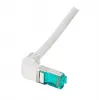 EFB Elektronik MK6001W.0,25G RJ-45 Cat6a S/FTP Patchkabel gewinkelt, 0,25 m, grau