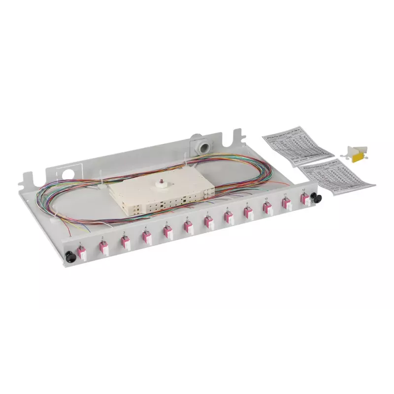 Patchpanel EFB Elektronik BA71901L24OM4 1U LC OM4 Grau Metall Rack-Montage