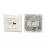 EFB Elektronik Rahmenset 2-Port für Keystones, DIN 49075, Weiß, ET-25085V3