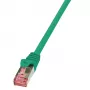 Netzwerkkabel LogiLink 1m RJ-45 Cat6 S/FTP Grün