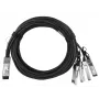 BlueOptics InfiniBand/Lichtwellenleiterkabel 5 m QSFP 4xSFP+ Schwarz