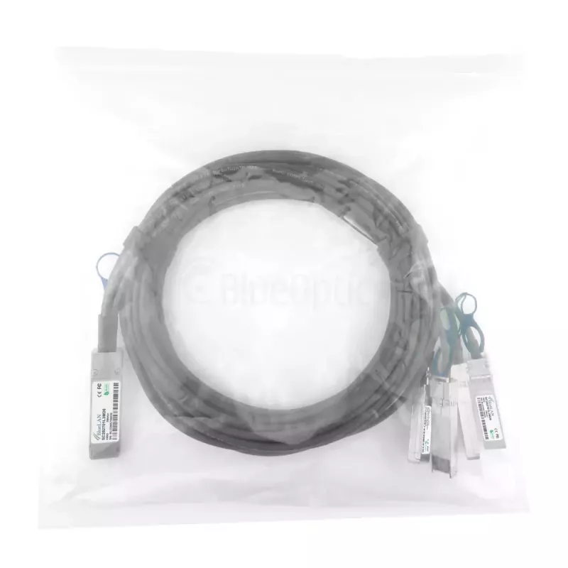 Netzwerkkabel BlueOptics 470-ABQF-BL QSFP28 4xSFP28 InfiniBand 2m Schwarz