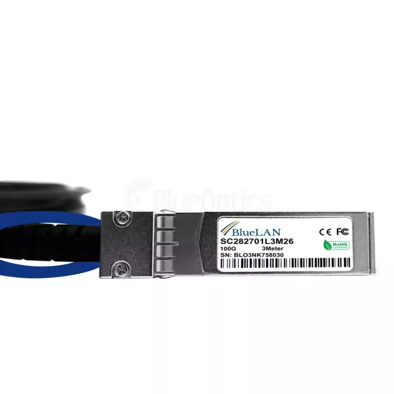 Netzwerkkabel BlueOptics 470-ABQF-BL QSFP28 4xSFP28 InfiniBand 2m Schwarz