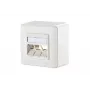 Anschlussdose Metz Connect 1309160002-E RJ-45 Weiß 85x85mm