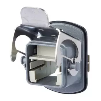 METZ CONNECT BTR E-DAT Industry IP67 V5 Metall-Schottgehäuse mit Flansch, Grau