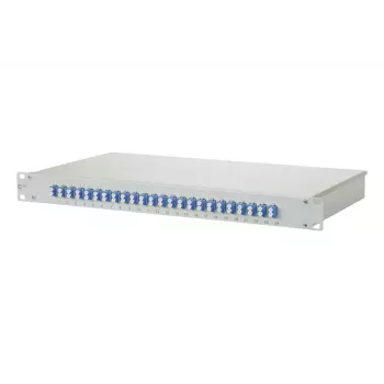 METZ CONNECT OpDAT fix 1U Spleißbox, 24x LC Duplex, OS2, Grau (1502597424-E)