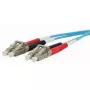 Glasfaserkabel METZ CONNECT 151J1JOJO10E 2x LC OM3 1 m Aqua