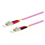 Lichtwellenleiterkabel METZ CONNECT 151S1JOJO50E 5 m LC Violett