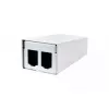 Patchpanel-Zubehör METZ CONNECT 130861-0202-E Wandmontage Weiß Aluminium Zinkstahl