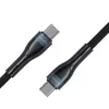 USB-C-auf-USB-C-Kabel 1 m, 4smarts 540429, Schwarz, 0,48 Gbit/s