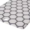 Resto Kitchenware 95402 Rechteckiges Kunststoff-Schneidebrett Grau Weiß