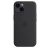 Silikonhülle mit MagSafe für iPhone 14 von Apple — Mikrofaser/Silikon, 6,1 Zoll (Midnight)