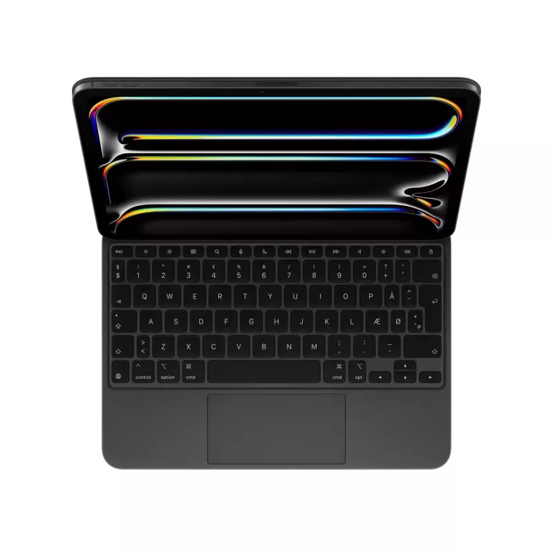 Apple Magic Keyboard QWERTY Dänisch Schwarz Wireless Trackpad für iPad Pro 11‑Zoll