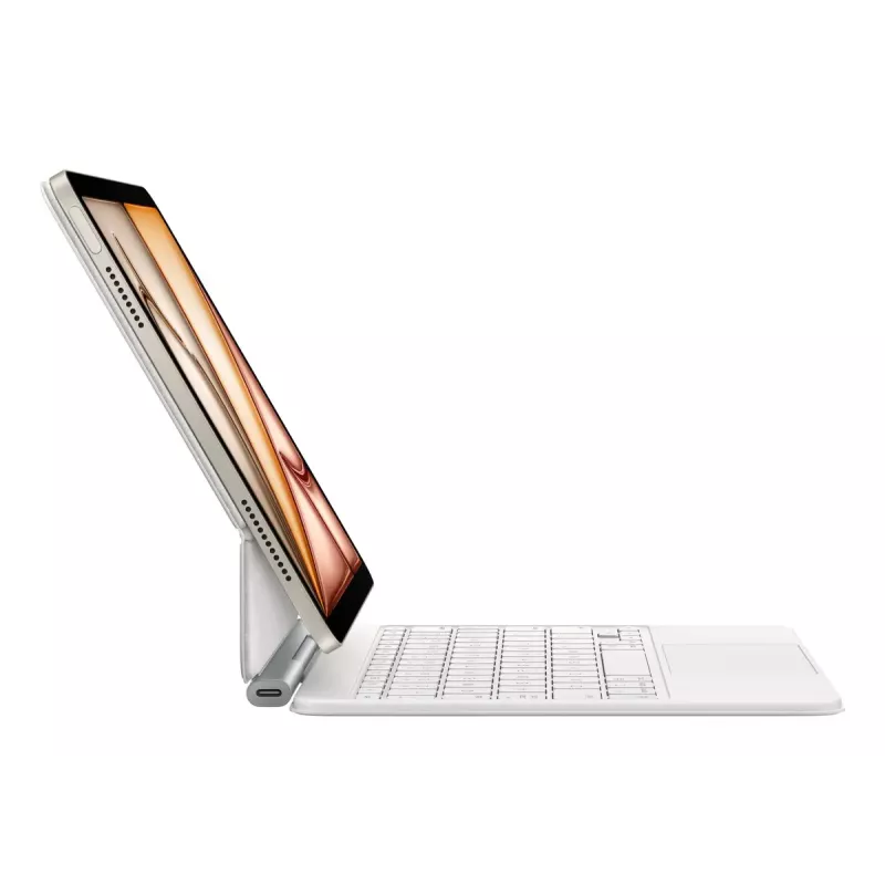 Apple Magic Keyboard QWERTY Dänisch Weiß mit Trackpad