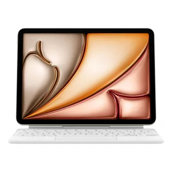 Apple Magic Keyboard QWERTY Dänisch Weiß mit Trackpad