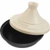 Gusseisen-Tajine Staub 20 cm rund creme, Modell 40509-394