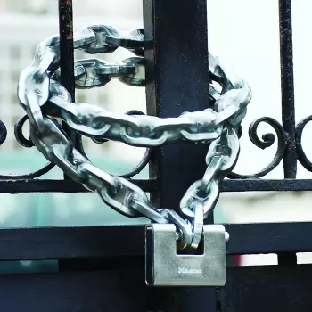 Vorhängeschloss MASTER LOCK 680EURD 80 mm gehärteter Stahl, ummantelter Bügel