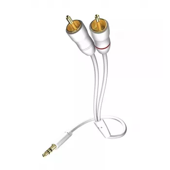 Audiokabel Inakustik 003100015 1,5m 3,5mm 2xRCA Weiß