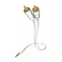 Audio-Kabel Inakustik 00310005 5m 3,5mm 2 x RCA Weiß