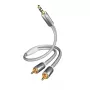 Audiokabel Inakustik 004100015 1,5m 3,5mm 2 x RCA Weiß