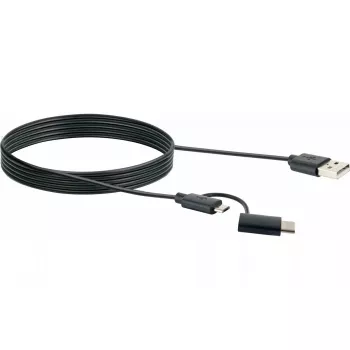 Schwaiger USB-Kabel CK 3112 USB 2.0 1m USB A Micro-USB B Schwarz