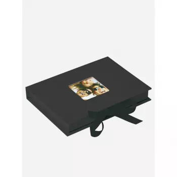 Walther Design Fun Geschenkbox für 70 Fotos 13x18, Schwarz (FB-112-B)
