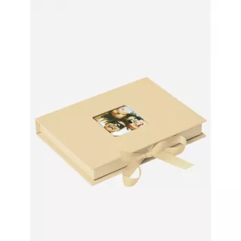 Walther Design Fun Geschenkbox für 70 Fotos 13x18, Creme (FB-112-H)