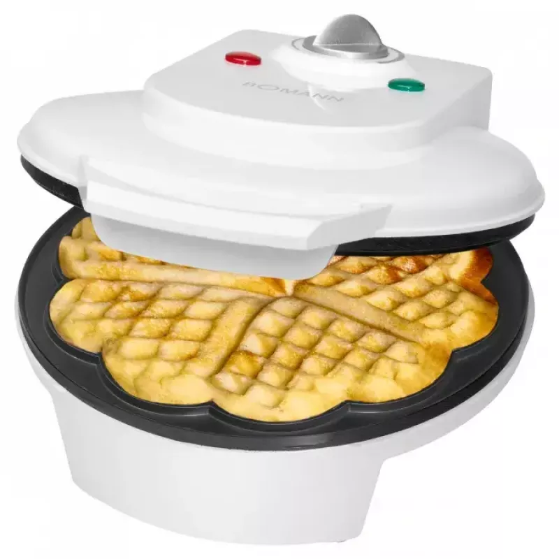Waffeleisen Bomann WA 5018 CB 1 Waffel 1200 W Weiß